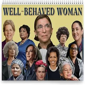 2026 Feminist Wall Calendar Well-Behaved Women Empowerment Calendar, 11" X 8.5", Inspirational Gift for Women, Home & Office Decor, 4 Pack