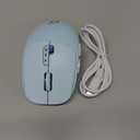 EWEADN Q5 Wireless Mouse, Bluetooth & 2.4G Quiet Computer Mouses with 1600 DPI, Battery Level Display, Ergonomic Office Mouse,6 Button Portable Cute Cordless Mice for Laptop/PC/Mac- Blue