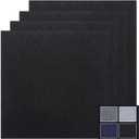 Peel and Stick Carpet Tiles 24x24 Inch, 11 Pack, Black 