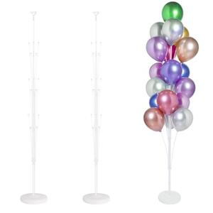 KATBUU 2 Sets of Balloon Stand Kit - 6ft Balloon Stands with Base, Balloon Sticks, Decorations for Party Birthday Wedding Baby Shower Gender Reveal Graduation