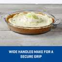Anchor Hocking 2 Pack 9.5 Inch Glass Pie Plates Classic Bakeware for Pies, Quiches, and Tarts Oven Safe, Dishwasher Safe, Made in USA