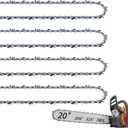 4 Pack 20 Inch Chainsaw Chain .325" Pitch .050" Gauge 78 Drive Links Fit Craftsman S205/CMXGSAMY462S, PP4620AVX, Echo CS-490, CS-440, 20BPX78CQ, Milwaukee M18 FUEL, Husqvarna and More