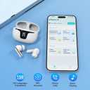 AI Translation Earbuds for Real-Time Translation, 150 Languages, Translation Music and Calling 3-in-1 Device for Translation, Music & Calls, Instant Translation for Travel, Business, and Learning