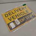 Magnetic Delivery Vehicle Frequent Stops Signs,Caution This Vehicle Makes Frequent Stops Magnet,Reflective Magnetic Safety Warning Sign Sticker for Carrier delivery Fleet Car Truck Van Flex Driver 2 pack (12X8") (yellow)