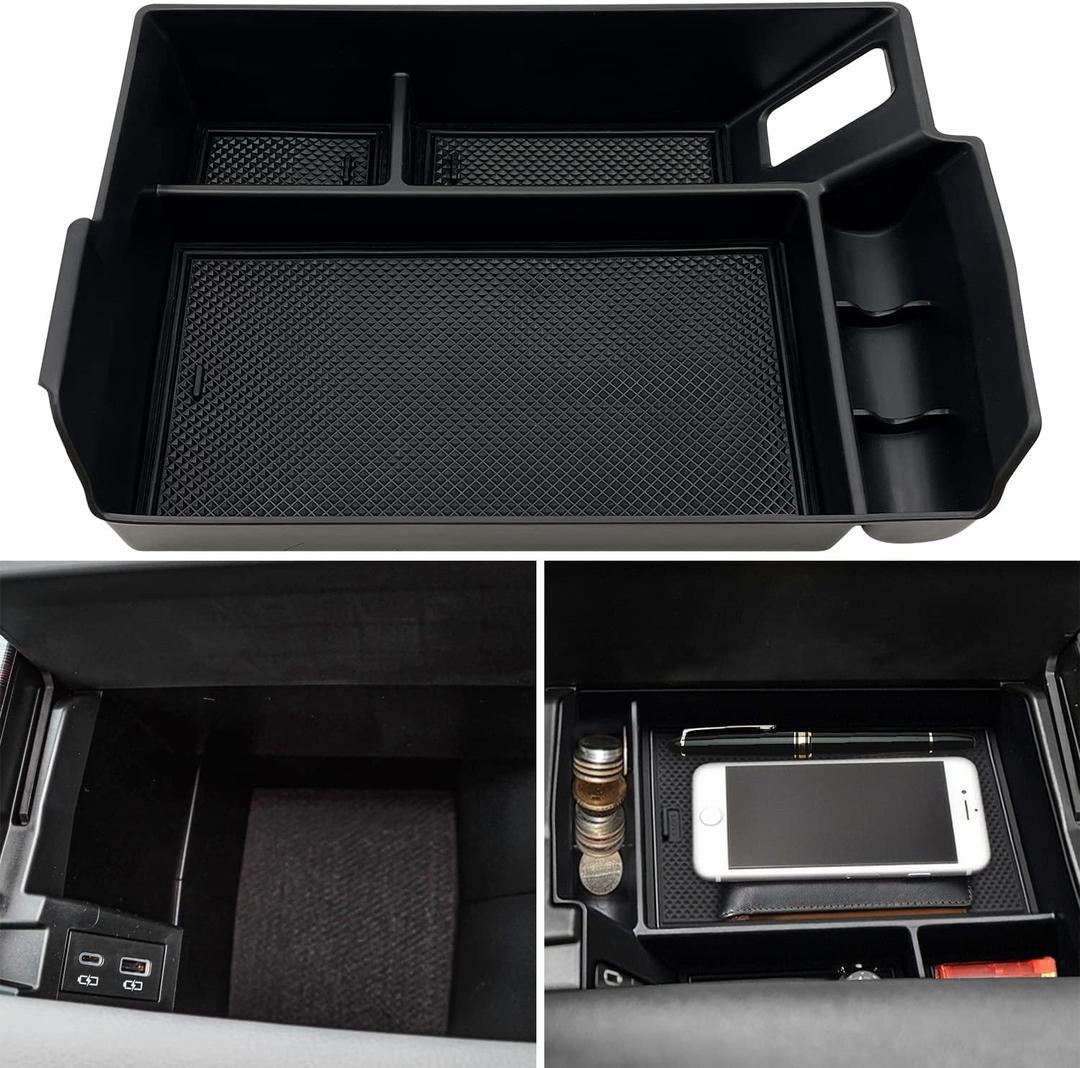 Center Console Organizer Compatible with 2021 2022 2023 2024 2025 Toyota Sienna Accessories (Black)