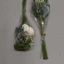 FOTEEWL 75 Pcs Artificial Greenery Stems Box Set,with 8 Kinds of Faux Plants and Fake Flowers for DIY Bridal Bouquets Wedding Floral Arrangement Table Centerpieces Decoration (Sage Green)