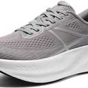 ALLSWIFIT Women's Road Running Shoes Cushion Tennis Shoes Non-Slip Comfortable Lightweight Gym Workout Athletic Arch Support Walking Sneakers Active5K (Grey, Size 9.5)