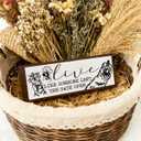 Funny Chicken Decor, Live Like Someone Left the Gate Open Sign, Chicken Coop Decors, Funny Farmhouse Home Decoration, Decorative Wooden Wall Plaque 9.5x3.1x1 inches (style 11)