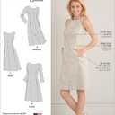 Simplicity 8258 Women's Sheath Dress Sewing Pattern, 3 Styles, Sizes 20W-28W