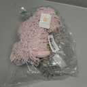 2 Pcs Chenille Dog Hand Towel Fuzzy Dog Towel Absorbent Microfiber Soft for Bathroom Kitchen Washstand (Grey Pink)