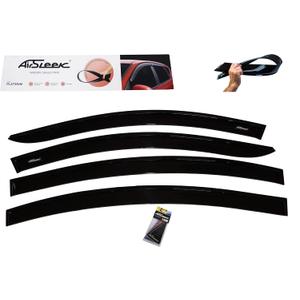 Windows Rain Guards Side Window Deflectors for Chevrolet Cruze 2009-2015 Outside Tape Mount Platinum