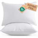 Lumbar Pillow Insert 12x20 Set of 2 - Fluffy Down Alternative Fill - 10% More Fill Than Standard Loft - Plump Bounce-Back Support for Indoor & Outdoor Use - Hypoallergenic & Machine Washable - White