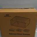 Sock Underwear Drawer Organizer - 24 Compartment Clear Acrylic Storage Bins with Removable Dividers for Closet, Stackable Dresser Drawer Box for No-Mess Socks, Tiers, Baby Clothes, Belt, Tea Bag