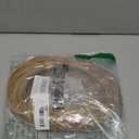 Feyart 35m/115ft 3mm Round Plastic Wicker in Wood Color, Brown Rattan for Repairing Patio Chair Woven Sofa