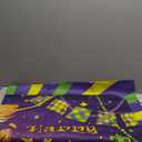 Ganeen Happy Mardi Gras Flag 3x5 ft Double Sided Large Masquerade Mask Beads Fleur De Lis Holiday Flag New Orleans Carnival Outdoor House Yard Banner for Mardi Gras Party Decor Supplies(Mask Style)