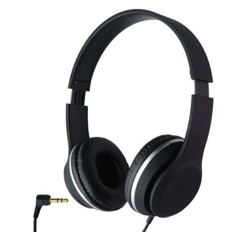 iLive 3.5mm Wired On-Ear Headphones - Black (IAH57B)