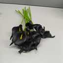 Black Calla Lily Artificial Flowers for Wedding Centerpieces, DIY Floral Decor, Home Decoration, 10 Pcs 