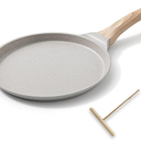 Bobikuke 8 inch Crepe Pan, Nonstick Pan for Crepes Omelette Tortillas, Dosa Tawa Tortilla Pan, Griddle Pancake Pan for Roti Indian, Induction Compatible