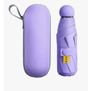 YUNZLAN Mini Travel Umbrella,Small Compact Portable Umbrella for Sun&Rain,Sun Umbrella with 99% UV Protection for Women and Men