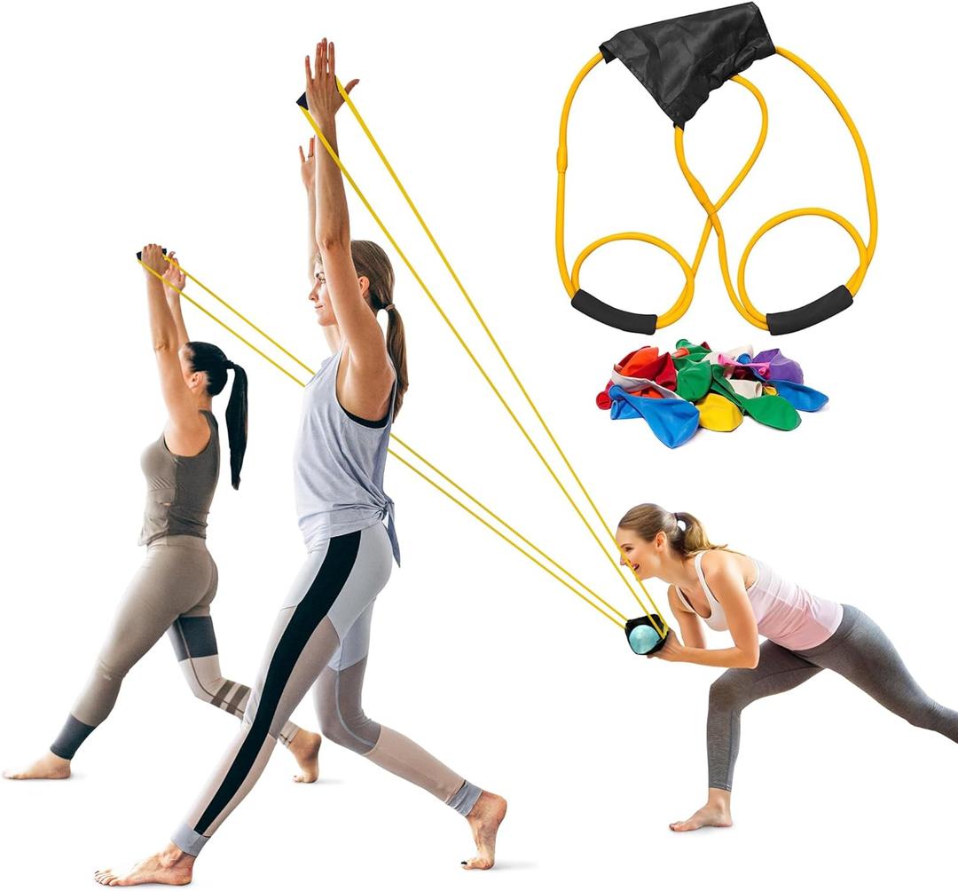 Water Balloon Launcher Slingshot  2-3 Person Catapult with 100 Balloons  Water Balloon Slingshot for Extended Range Play | T Shirt Launcher for Outdoor Games, Group Backyard Fun, Beach & Parties