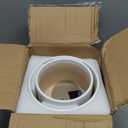 Ceramic Plant Pots, 8.1 + 6 Inch Planters for Indoor Plants, Modern Flower Pots for Plants with Drainage, Medium Cylinder Flower Pots for Indoor Plants, House Plants, Matte White