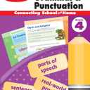 Evan-Moor Skill Sharpeners Grammar and Punctuation Workbook, Grade 4, Nouns, Verbs, Sentence Structure, Subject, Predicate, Language Handbook, Real-World Practice, Fun Activities, Homeschool, Practice