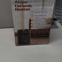 Space Heater, 1500W Electric Heaters Indoor Portable with Thermostat, PTC Fast Heating Ceramic Room Small Heater with Heating and Fan Modes for Bedroom, Office and Indoor Use