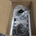 JHY DESIGN Decorative Candle Lanterns Set of 2 10" H Vintage Hanging Lanterns Metal Candleholders for Indoor Outdoor Home Parities and Weddings (Black with Gold Brush)