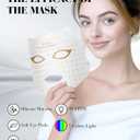 SDKWDH Red Light Mask for Face, 7-1 Colors Facial Care Mask, 850nm Infrared & Red Light Masks, Ergonomic Design for Home & Travel, White