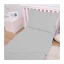American Baby Company 100% Natural Cotton Jersey Knit Toddler Sheet Set, Gray, Soft Breathable, for Boys and Girls , 28x52 Inch (Pack of 1)