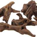 emours Driftwood Branches Reptiles Aquarium Decoration Assorted Size,(5.5-8 inch in Length),4 Pieces