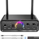 Bluetooth 5.3 Audio Transmitter Receiver for TV Home Stereo, high-Fidelity Wireless Bluetooth Low-Latency and HD Audio Adapter, Supporting USB, RCA, 3.5mm AUX, DAC, Coaxial, and Optical Input/Output
