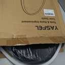 YASFEL Standard Universal elongated Toilet Seat,Soft Close,Ergonomic Toilet Bowl Seat,Fits for Standard elongated with Thickened Plastic Lid (18.5'', Black)