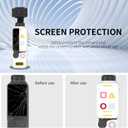 Pocket 4 Silicone Cover, Protective Case Lens Protector Scratch-Resistant Sleeve Skin Compatible with DJI OSMO Pocket 4 Creator Combo Accessories (White)