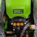 Greenworks Pro Brushless 3000 PSI (CSA Certified) 2.0 GPM Max / 1.1 GPM Electric Pressure Washer (Rugged Steel Frame, 25 FT Hose, 35 FT GFCI Power Cord)