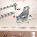 Vepagoo Gas Struts 15 Inch 10Lb/44N Shock with Brackets, RV Bed Storage Door Lift Kit, Heavy Lid Duty Springs (Fit 8lb-11lb Lid), 2pcs (1pair)