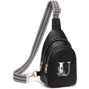Viverte Crossbody Bags for Women Initial Sling Bag Cross Body Fanny Packs Personalized Gifts for Mom Women Wife