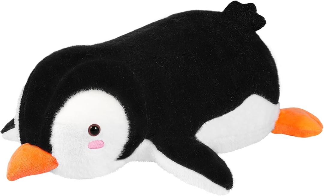 CSVBTRF Weighted Stuffed Animal, 4.2 lbs 19" Penguin Plush Hugging Pillow for Kids Gift - Penguin Stuffed Animal