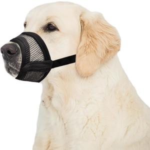 Flintstone Muzzle for Medium Sized Dog - Soft Mesh Dog Muzzle Medium Sized Dogs | Breathable and Adjustable Muzzles to Prevent Biting Chewing Grooming | No Bark Muzzlle M 6.3-7.9