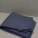 Bedsure Linen Sheets - Queen Size Bed, Blend from Linen Cotton Bedsheets, Breathable Cotton Bedsheets, Gifts for All Seasons, 4 Pieces, Blue