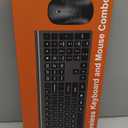 Wireless Keyboard and Mouse Combo, Full Size Keyboard and Mouse, Long Battery Life, Optical Mouse, 2.4G LagFree Cordless Mice Keyboard Set Ultra Slim Design for Computer, Laptop, PC, Mac, Windows