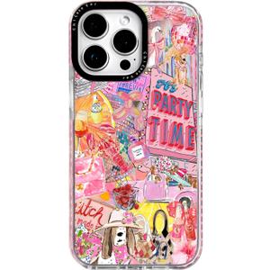 for iPhone 16 Pro Case, Disco Party Glam Y2K Design, Military-Grade Drop Protection, Playful Soft Slim TPU Protective Cover with Camera Protection for Women & Girls
