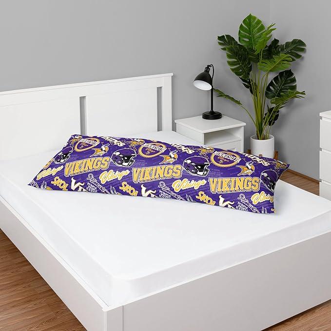 FOCO Minnesota Vikings NFL Printed Plush Body Pillow
