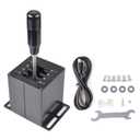 CNRAQR PC USB Simulator Shifter 7+R H Gear Shifter for LO GITECH G29/G27/G25/G920, T300RS/GT, Compatible with Gearshift PC Windows Steering Wheel for ATS ETS Dust WRC Sim Racing Game