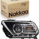 Nakkaa Driver Xenon Headlight Assembly Compatible with Mustang 2013 2014 w/DRL Projector Left Side Headlamp DR3Z13008D