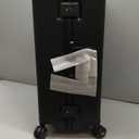 LEVEL8 Zipperless Checked Luggage with Aluminum Frame, Upgraded Medium Hardside Suitcase with Spinner Wheels, Metal Travel Luggage with Double Tsa Locks, 24 Inch, Black