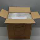 MOPALL Touchless Bathroom Trash Can with Lid, 3 Gallon / 12L Slim Motion Sensor Garbage Bin, Automatic Waste Basket for Bedroom, Office & Narrow Spaces, White & Gold