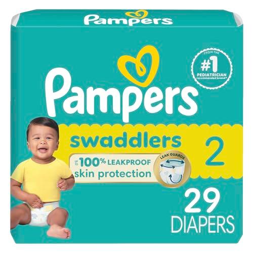 Pampers Baby Diapers - Swaddlers - Size 2, 29 Count, Ultra Absorbent Disposable Infant Diaper