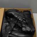 JustFab Thigh High Boots for Women - Black Faux Leather Over-the-Knee Boots with Chunky Heel - Jordane (12)