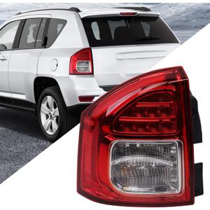 Huray Left Taillight Fit for Jeep Compass 2011-2013 Driver Side LH Brake Lamp